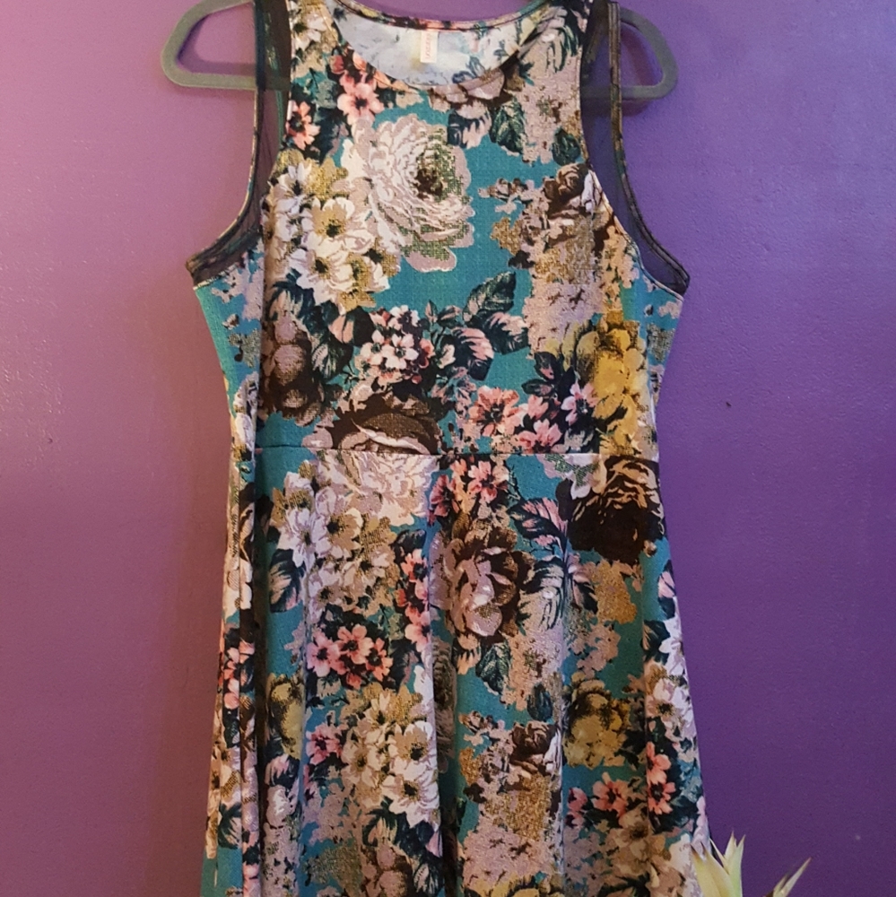 Vintage Floral Print Skater Dress - Picture 5 of 7